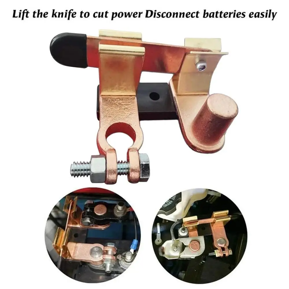 Battery Isolator Switch Disconnect Power Cut Off Kill for vehicles, featuring a heavy-duty design for reliable battery management.