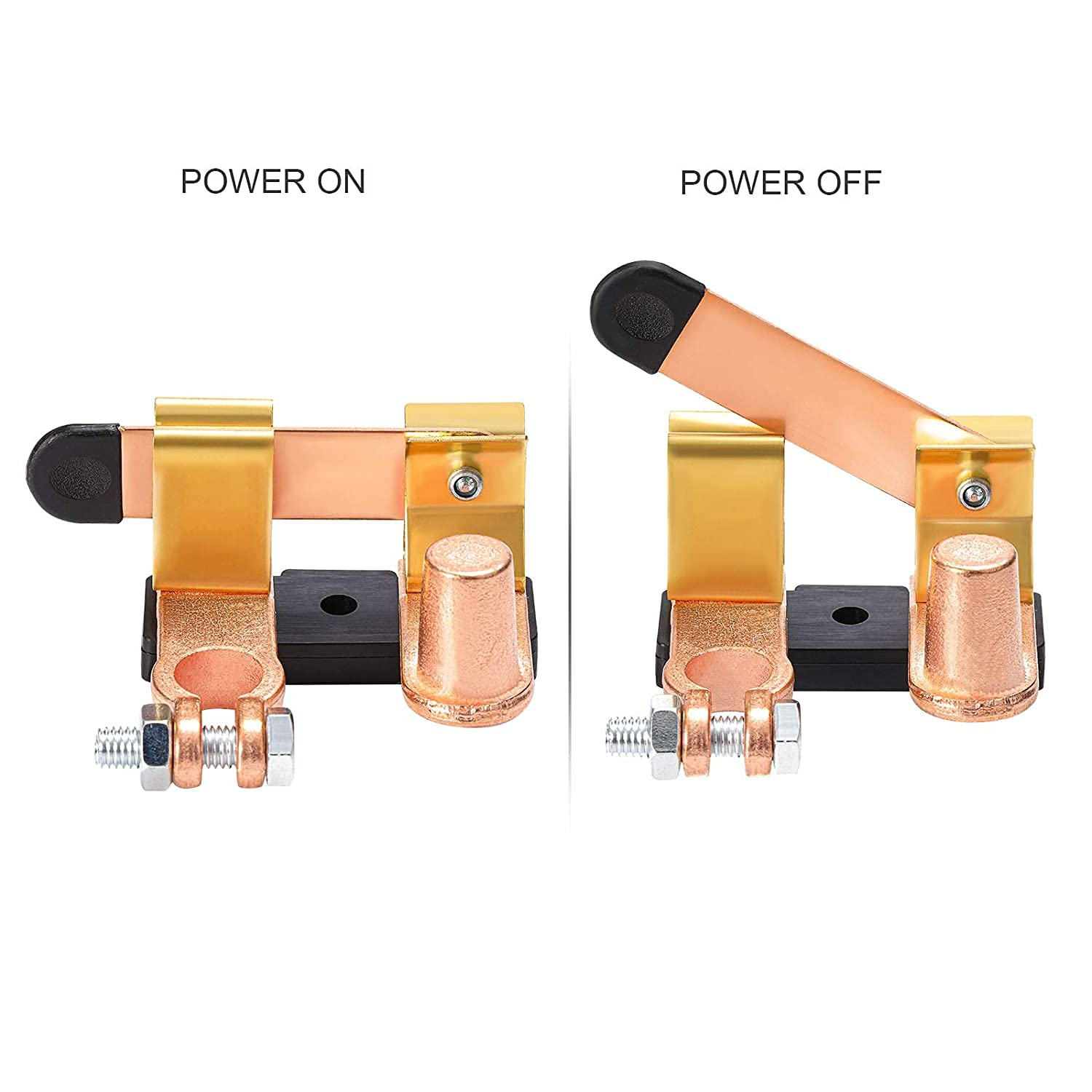 Battery Isolator Switch Disconnect Power Cut Off Kill for vehicles, featuring a heavy-duty design for reliable battery management.