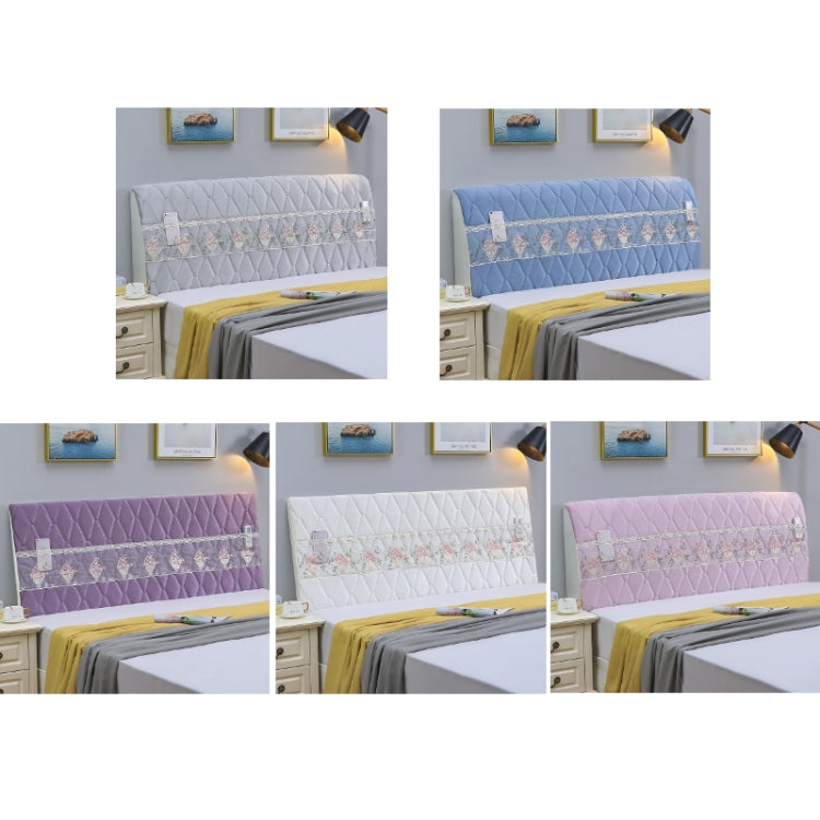 Bedside Anti-Collision Quilted Thick Fabric Protective with storage pockets, showcasing its soft padded design and durable fabric.