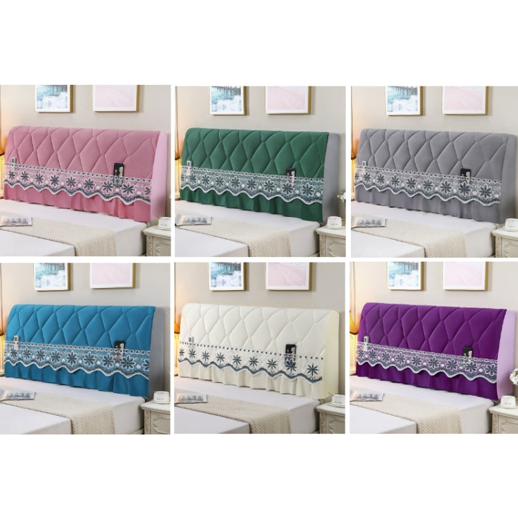 Bedside All-Inclusive Anti-Collision Quilted Thick Fabric Protective in a cozy bedroom setting, showcasing its padded design and side storage pockets.