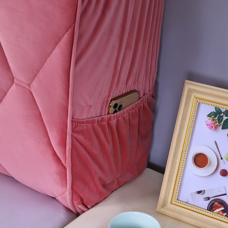 Bedside All-Inclusive Anti-Collision Quilted Thick Fabric Protective with storage pockets and padded design, ideal for comfort and safety.