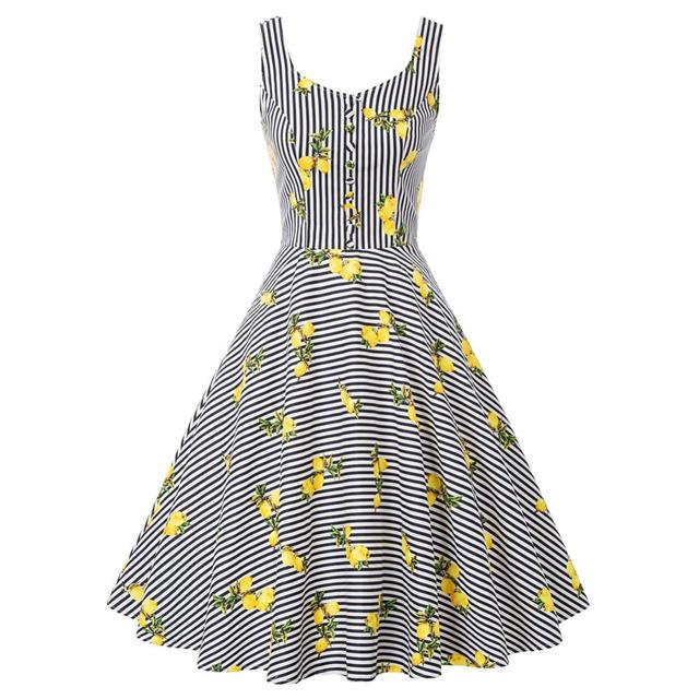 Belle Poque Cotton Dress featuring a sleeveless V-neck design with buttons and a grid plaid pattern, perfect for summer wear.