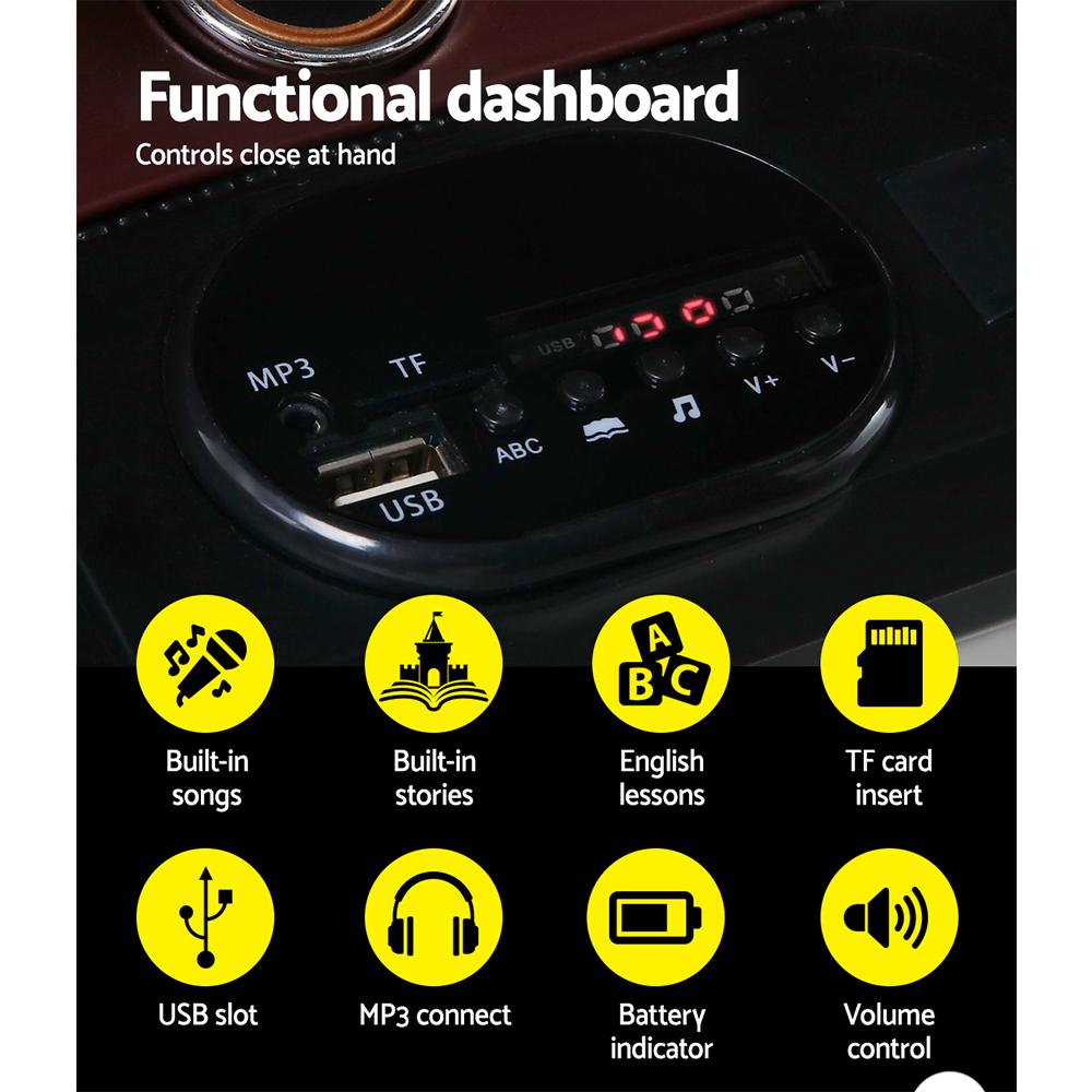 A luxurious red Bentley Kids Ride On Car with gullwing doors, designed for children, showcasing its sleek design and premium features.