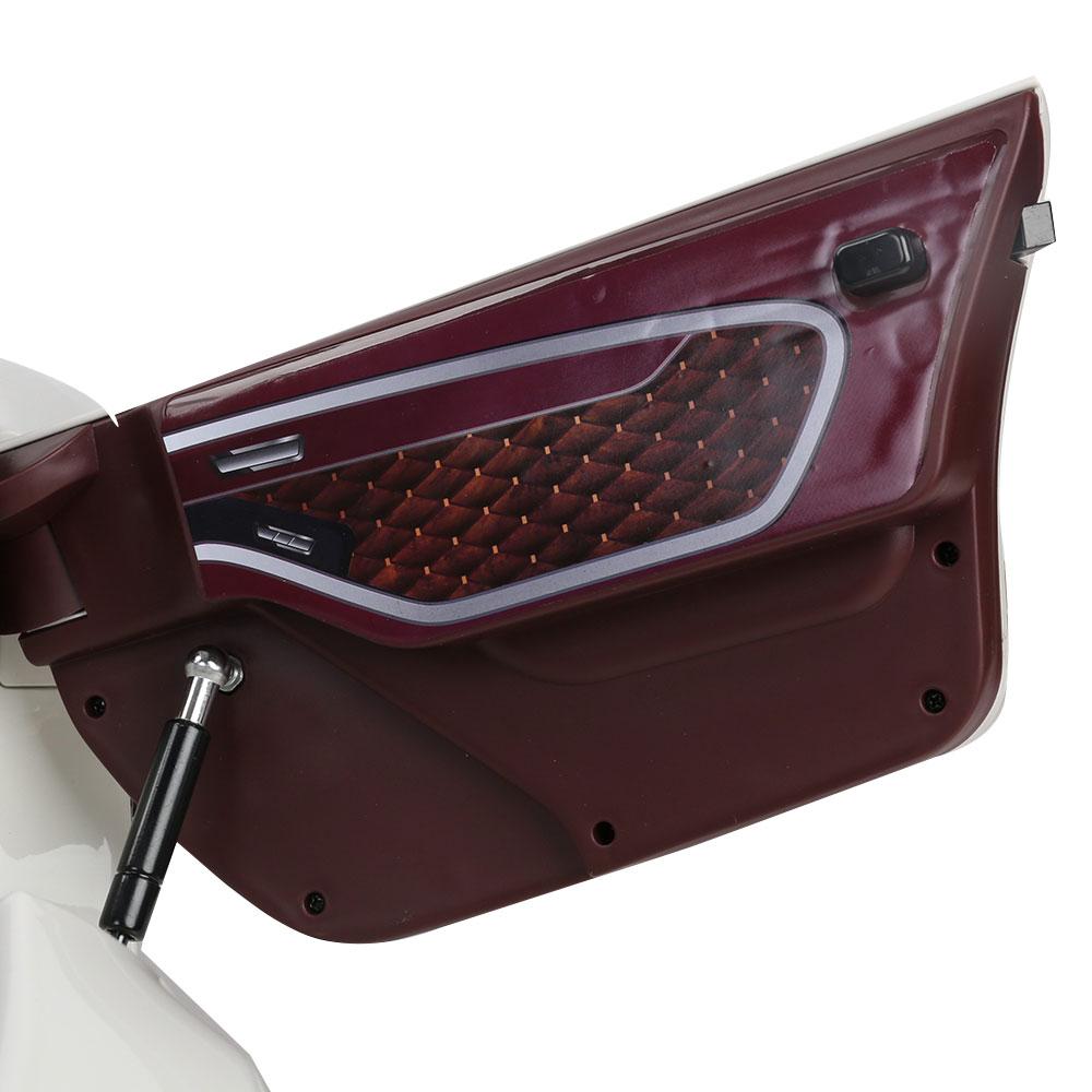 A luxurious red Bentley Kids Ride On Car with gullwing doors, designed for children, showcasing its sleek design and premium features.