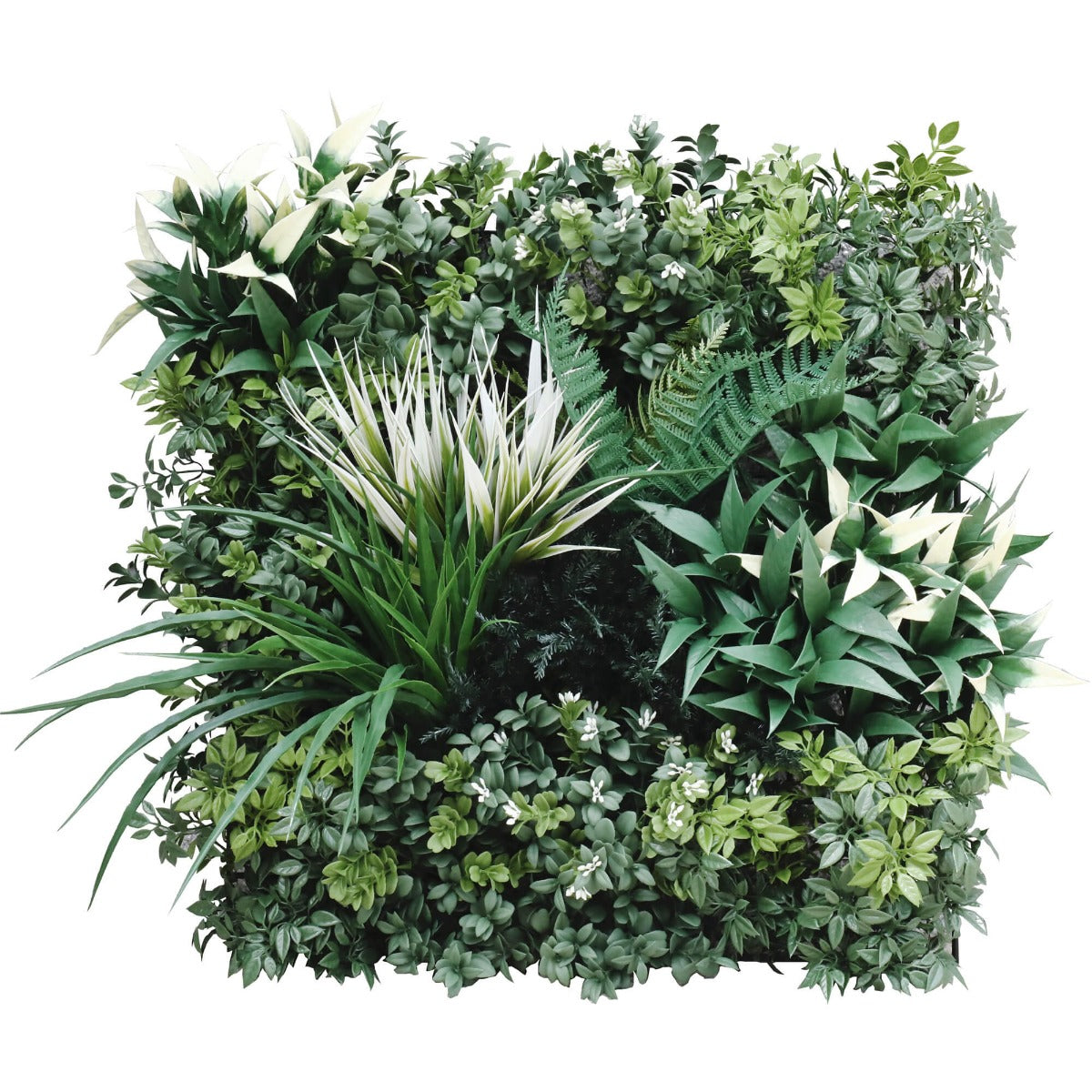 Bespoke Vertical Garden Green Wall UV Resistant SAMPLE, 45cm x 45cm, showcasing realistic greenery and durable design.
