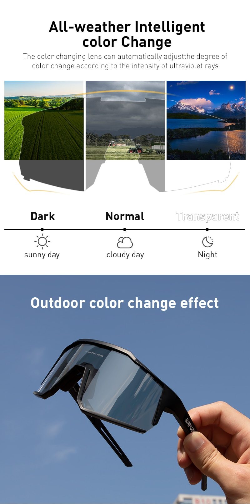 Bicycle Sports Glasses featuring UV400 protection, with five interchangeable lenses and a lightweight TR-90 frame, suitable for cycling and outdoor activities.