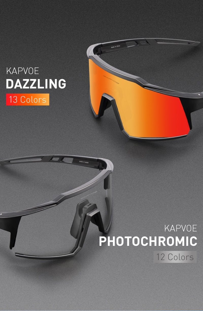 Bicycle Sports Glasses featuring UV400 protection, with five interchangeable lenses and a lightweight TR-90 frame, suitable for cycling and outdoor activities.