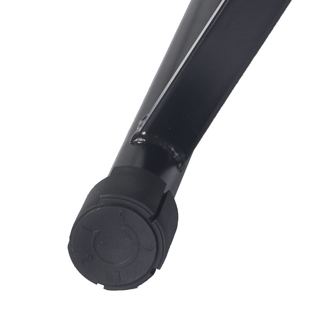 Indoor Bicycle Trainer Stand with heavy-duty steel frame and adjustable footpads, designed for bikes with 26” to 28” wheels.