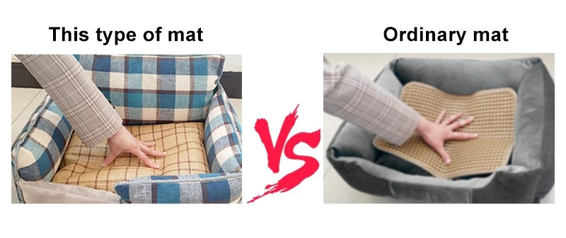 Big Dog Bed Removable Pet Sofa Bed featuring soft flannel and Arctic velvet, designed for small, medium, and large dogs with a waterproof bottom.