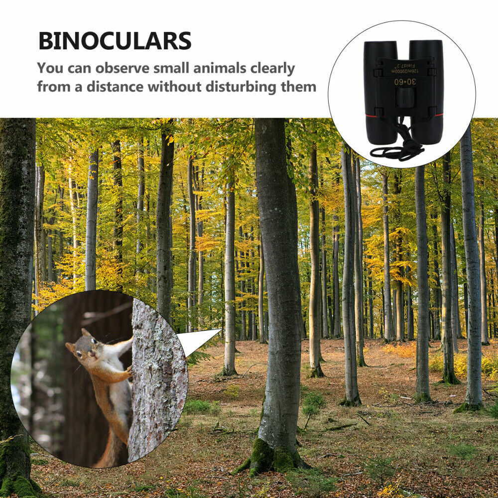 Compact 30x60 Zoom Binoculars designed for outdoor travel and hunting, featuring a lightweight design and fully coated optics.