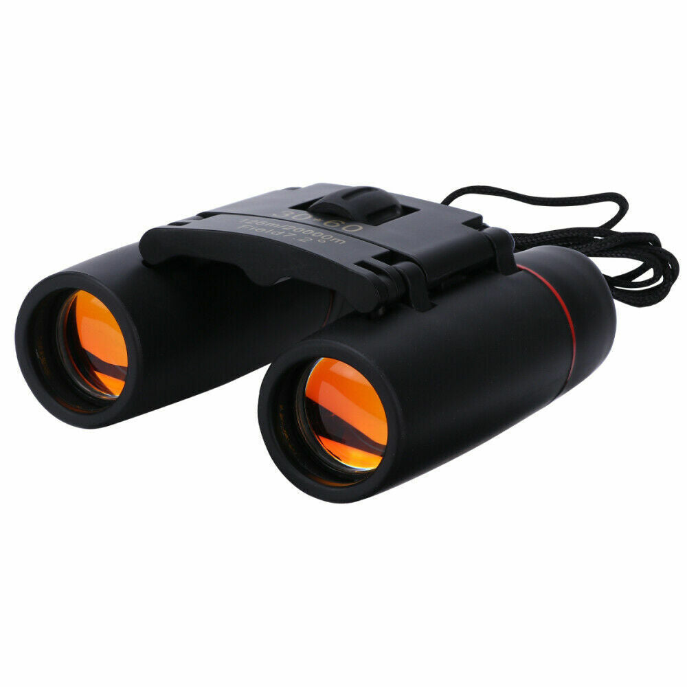 Compact 30x60 Zoom Binoculars designed for outdoor travel and hunting, featuring a lightweight design and fully coated optics.