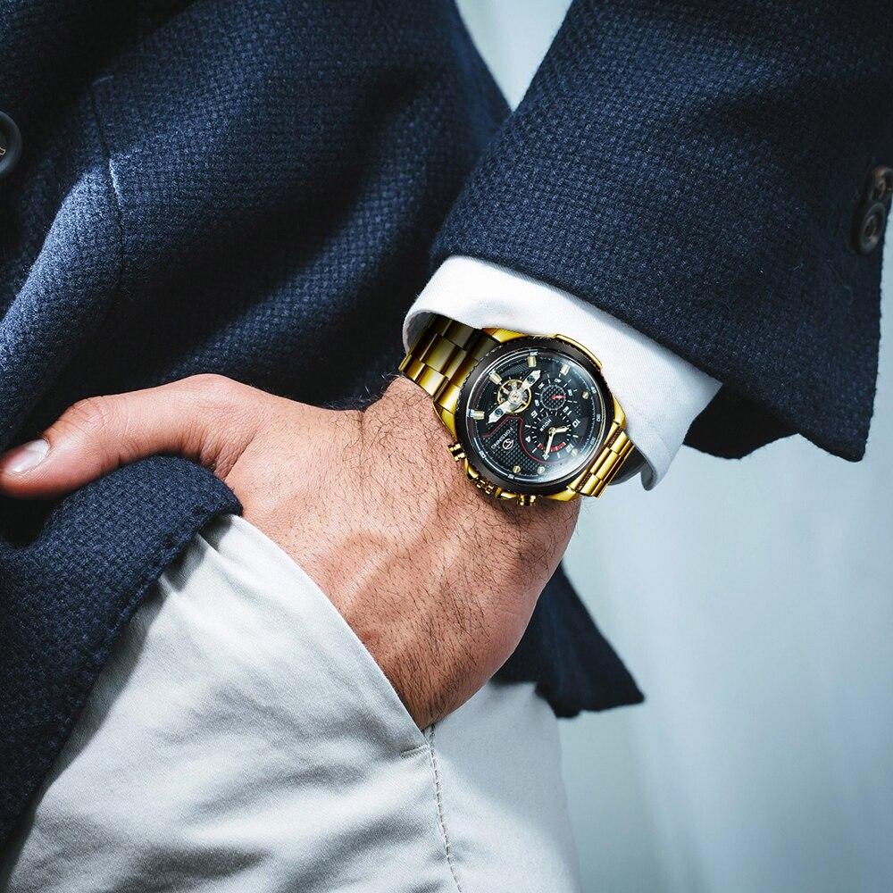 Blue Tourbillon Watch for Men featuring a stainless steel band and elegant blue dial, showcasing luxury and craftsmanship.