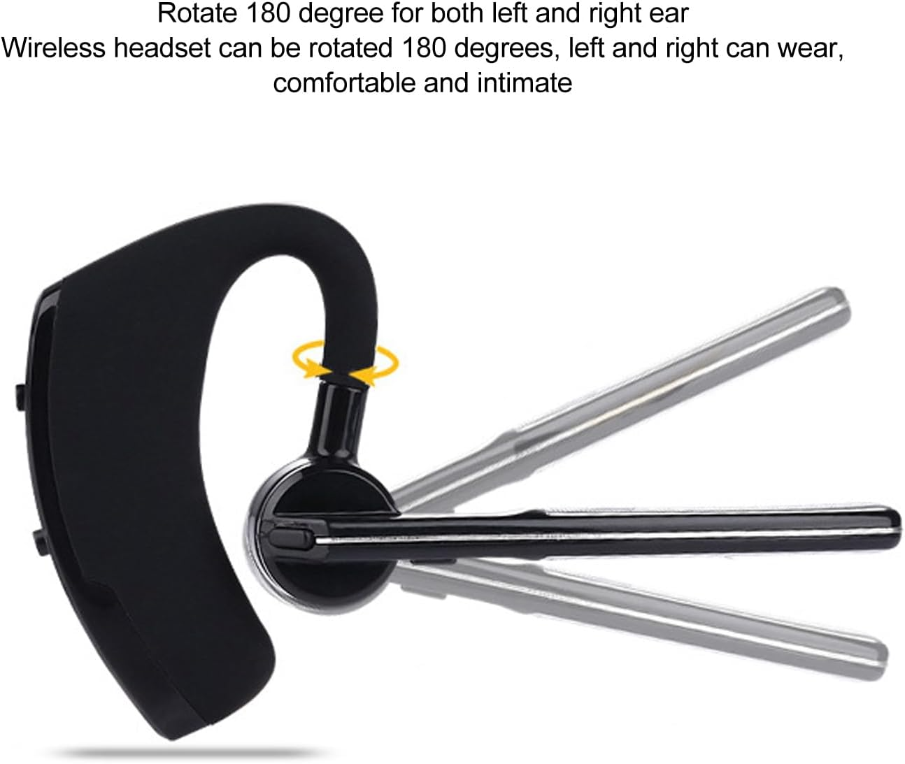 Bluetooth Earpiece Wireless Headset with noise cancelling technology, designed for hands-free calling and comfort.