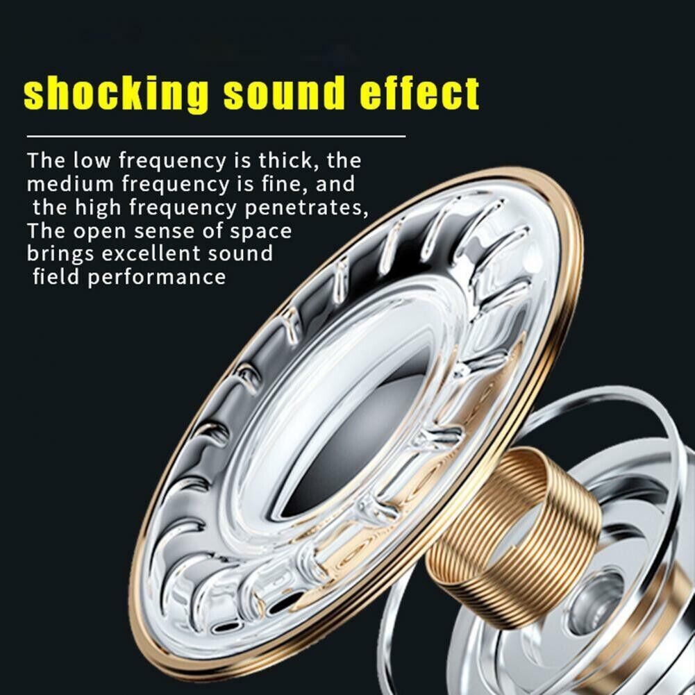 Bluetooth Headset 5.1 True Wireless Earphones showcasing ergonomic design and charging case.