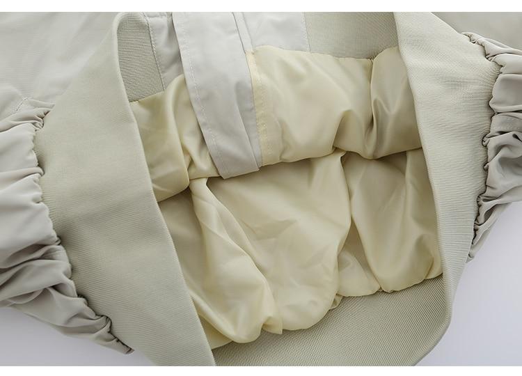 Men's bomber jacket featuring punk letter patches and pleated cargo design, ideal for autumn wear.