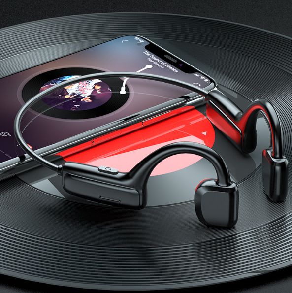 Bone Conduction Headphones Bluetooth 5.1, lightweight and ergonomic design, perfect for outdoor activities.