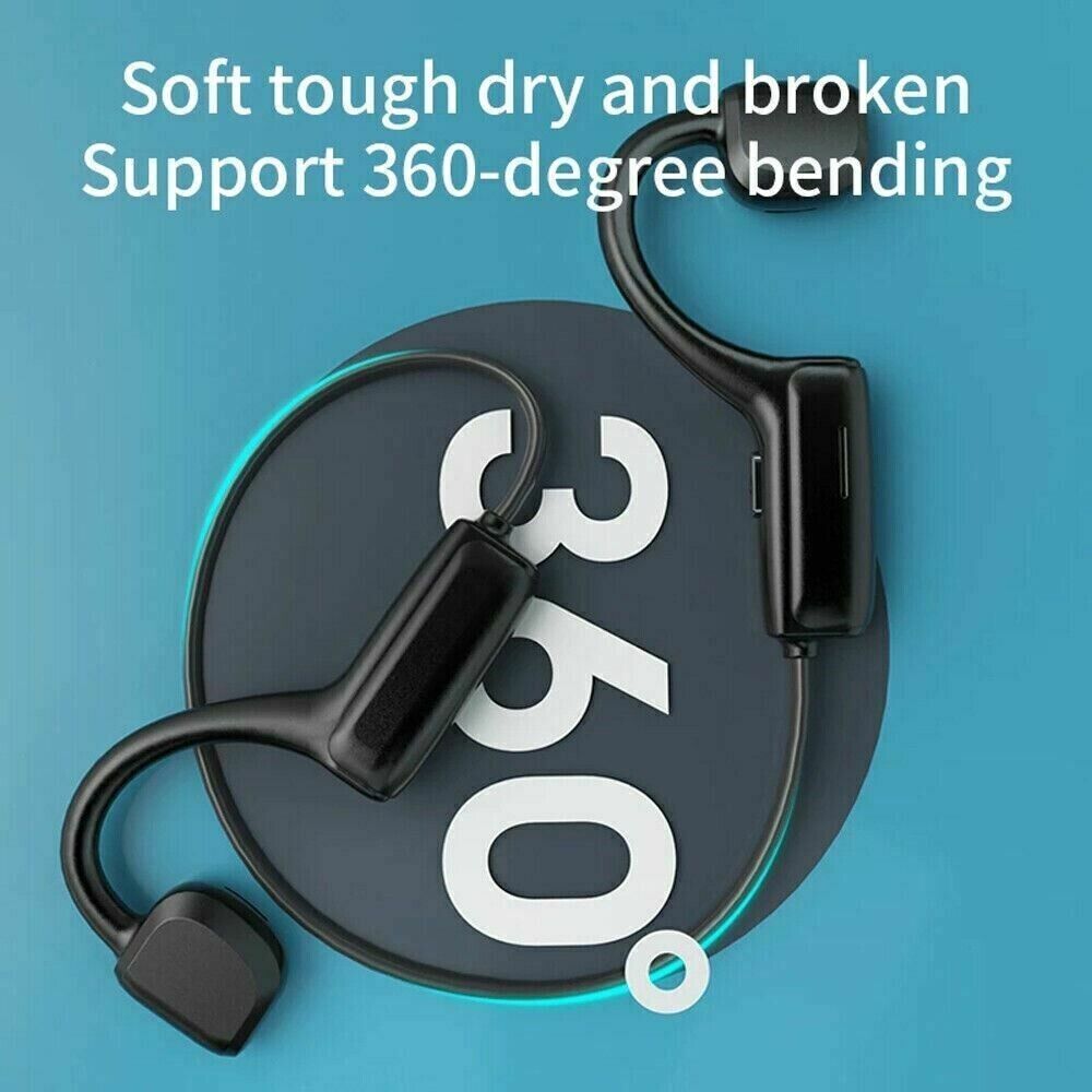 Bone Conduction Headphones Bluetooth 5.1, lightweight and ergonomic design, perfect for outdoor activities.