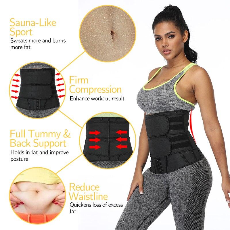 Boned Latex Waist Trainer Corset for Women, designed for weight loss and body shaping, featuring a sleek design and comfortable materials.
