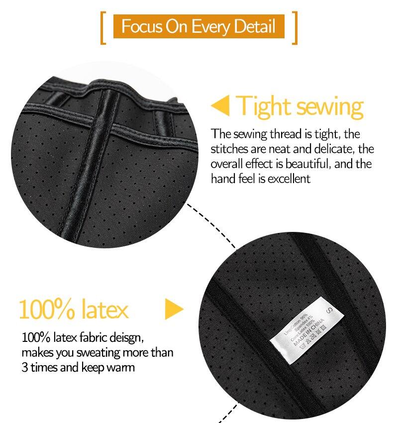 Boned Latex Waist Trainer Corset for Women, designed for weight loss and body shaping, featuring a sleek design and comfortable materials.