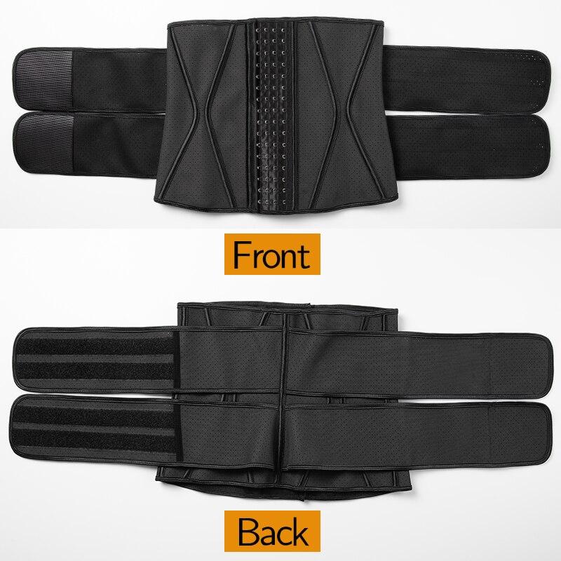 Boned Latex Waist Trainer Corset for Women, designed for weight loss and body shaping, featuring a sleek design and comfortable materials.