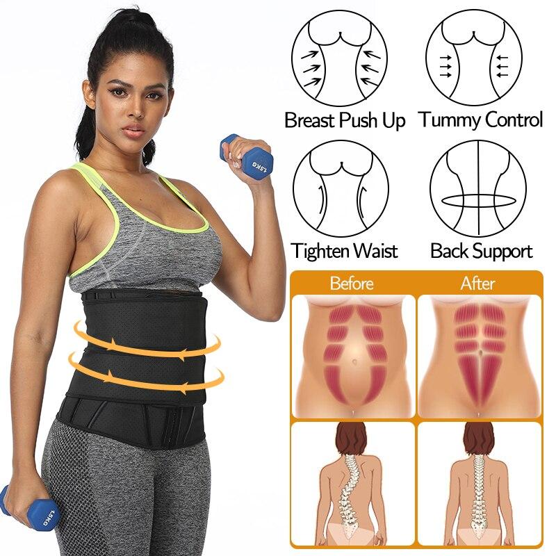 Boned Latex Waist Trainer Corset for Women, designed for weight loss and body shaping, featuring a sleek design and comfortable materials.