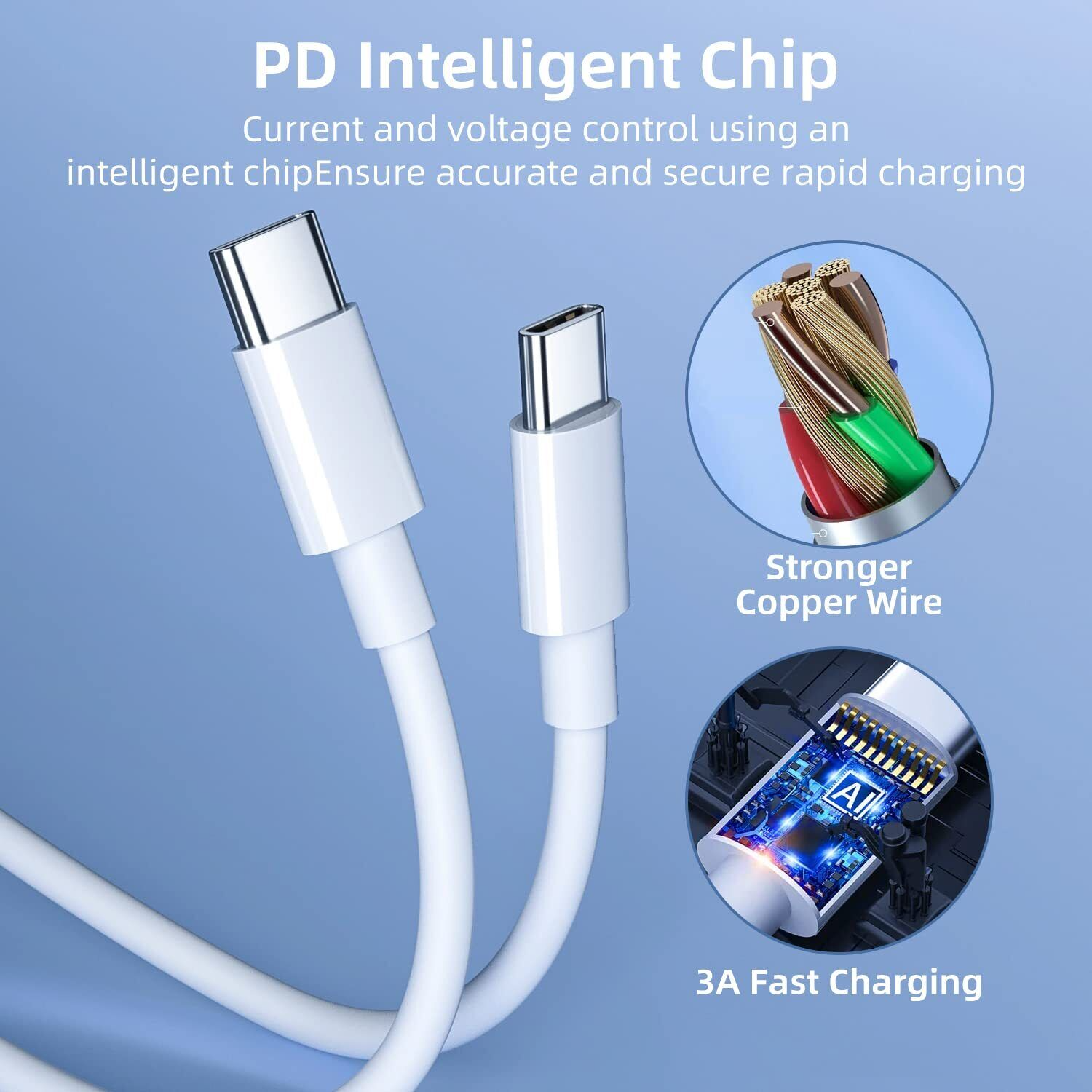 Braided USB C Type-C Fast Charging Data SYNC Charger Cable Cord in various lengths, showcasing its durable design and compatibility.