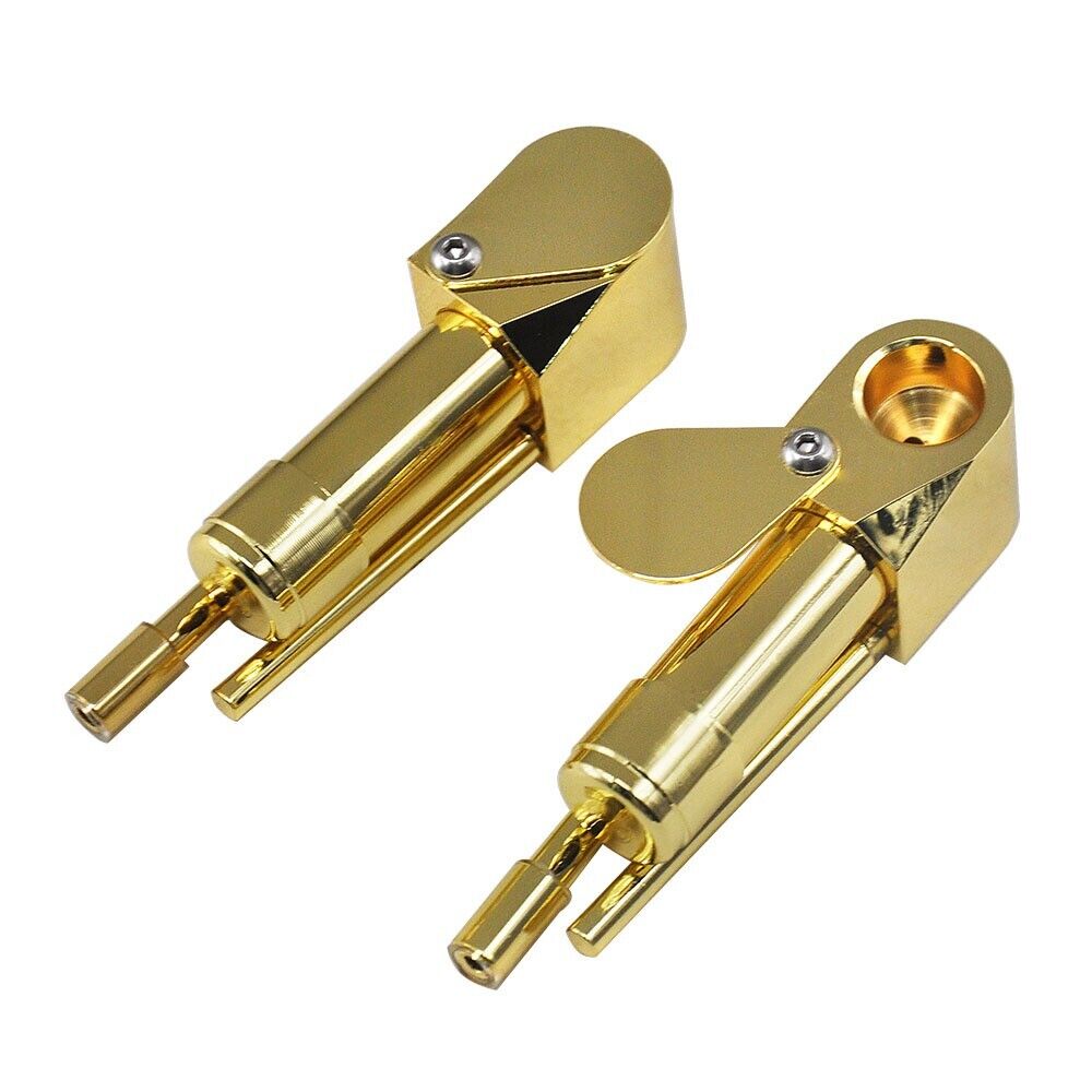 Brass Tobacco Smoking Pipe with Stash Storage Cylinder, featuring a close-able lid and elegant design.