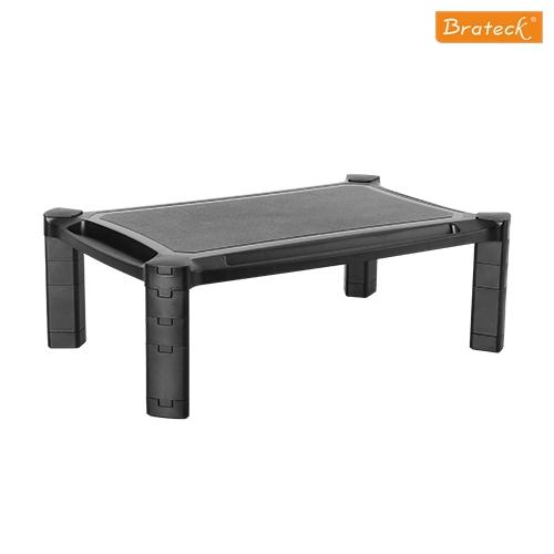 Brateck Height-Adjustable Modular Multi-Purpose Smart Stand XL with a sleek design, supporting a monitor and providing storage space underneath.