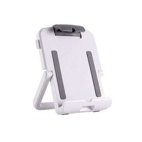 Brateck Multi-functional Tablet Mount holding a 10.1-inch tablet, showcasing adjustable angles and sturdy design.