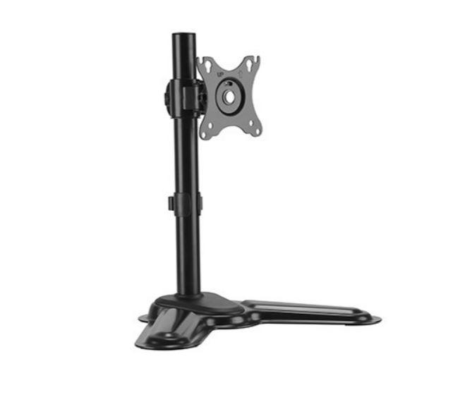 Brateck Single Monitor Premium Articulating Aluminum Monitor Stand showcasing its sleek design and adjustable features.