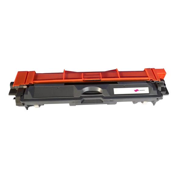 BROTHER TN-255 Magenta Premium Generic Toner Cartridge with vibrant magenta color and sleek design.