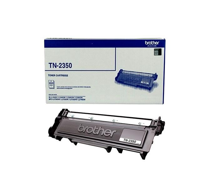 Brother TN-2350 Mono Laser Toner Cartridge, high yield, black toner for Brother printers.