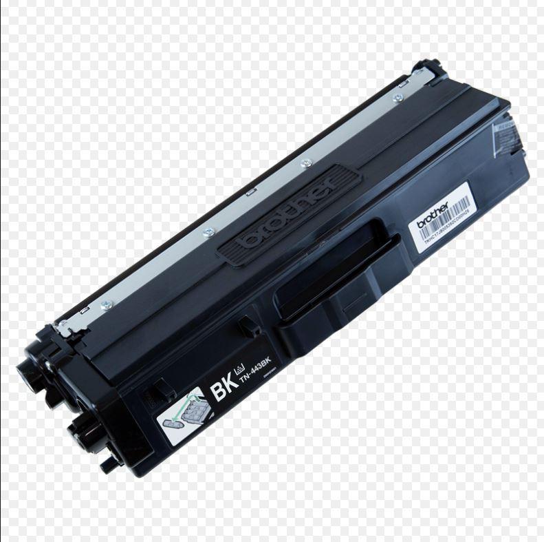 Brother TN-443BK Colour Laser Toner cartridge, high yield black toner for Brother printers.