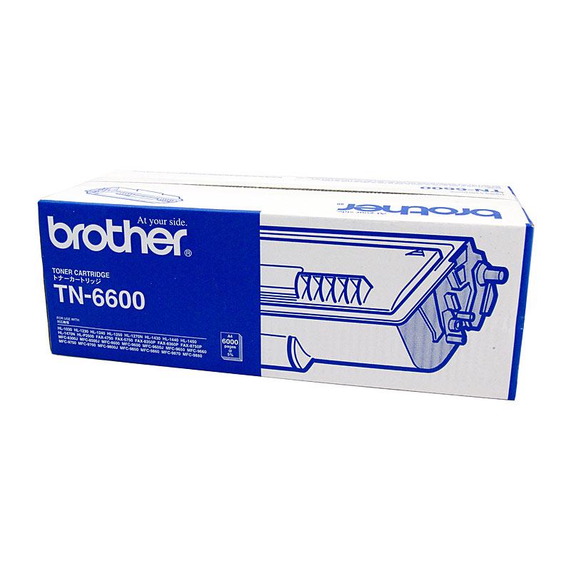 Brother TN6600 Toner Cartridge, a black toner cartridge designed for high-quality printing, yielding up to 6,000 pages.