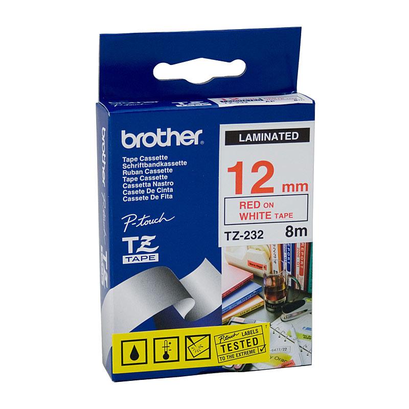 BROTHER TZe232 Labelling Tape roll, showcasing its premium quality and compatibility with POS stations.