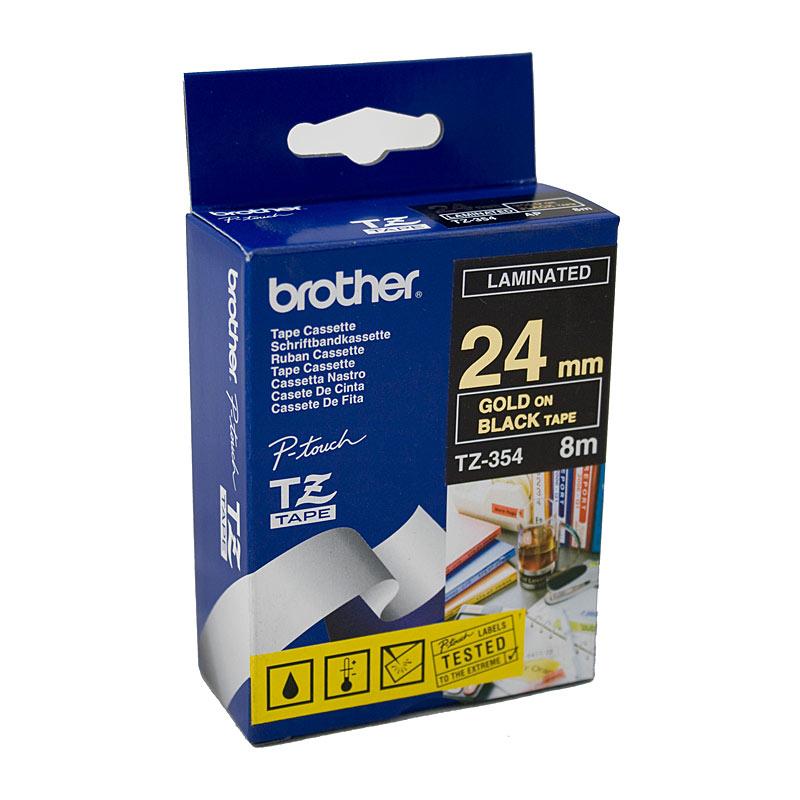 BROTHER TZe354 Labelling Tape roll, showcasing its premium quality and compatibility with POS stations.