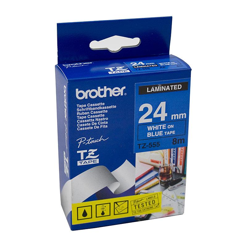 BROTHER TZe555 Labelling Tape roll, showcasing its premium quality and durability for POS stations.