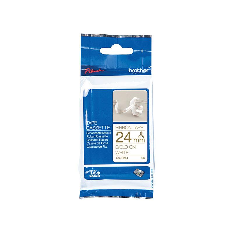 BROTHER TZeR254 Labelling Tape roll, showcasing its premium quality and compatibility with POS stations.