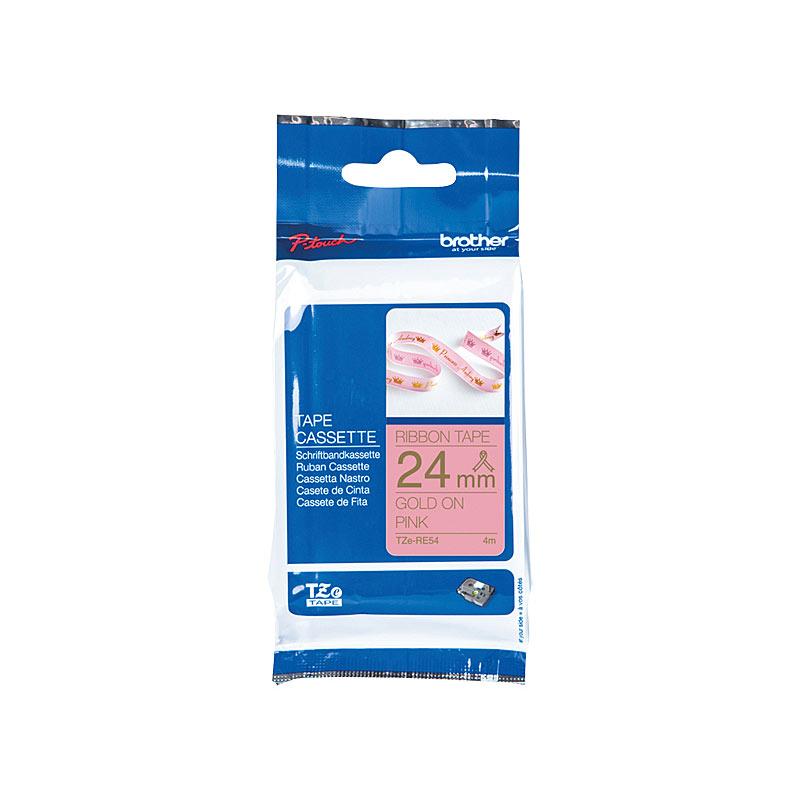 BROTHER TZeRE54 Labelling Tape roll, showcasing its premium quality and compatibility with POS systems.