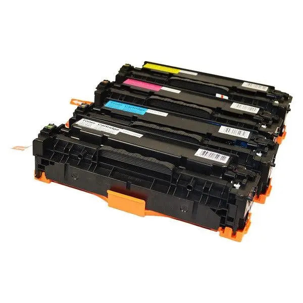 CC530 CART-318 Series Generic Toner Set featuring four premium cartridges in black, cyan, yellow, and magenta.