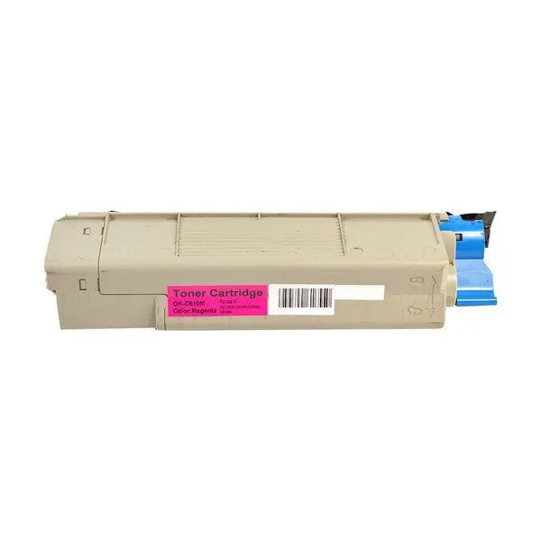C610 44315310 Magenta Premium Generic Toner Cartridge, remanufactured for Oki C610 printer, vibrant color, eco-friendly design.