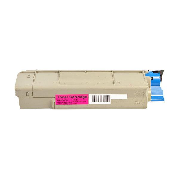 C610 44315310 Magenta Premium Generic Toner Cartridge, remanufactured for Oki C610 printer, vibrant color, eco-friendly design.