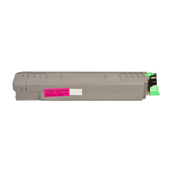 C8600 Premium Generic Magenta Toner cartridge, showcasing vibrant magenta color and sleek design.