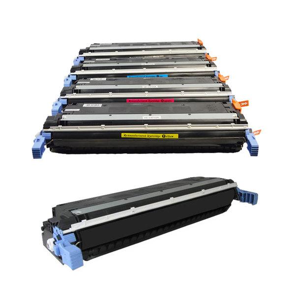 C9730 Series Generic Toner Set including two HP C9730A cartridges and additional C9731A, C9732A, C9733A cartridges, ideal for high-quality printing.