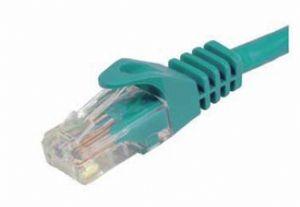CABAC 5m CAT6 RJ45 Ethernet patch lead in green color, showcasing its connectors and cable length.