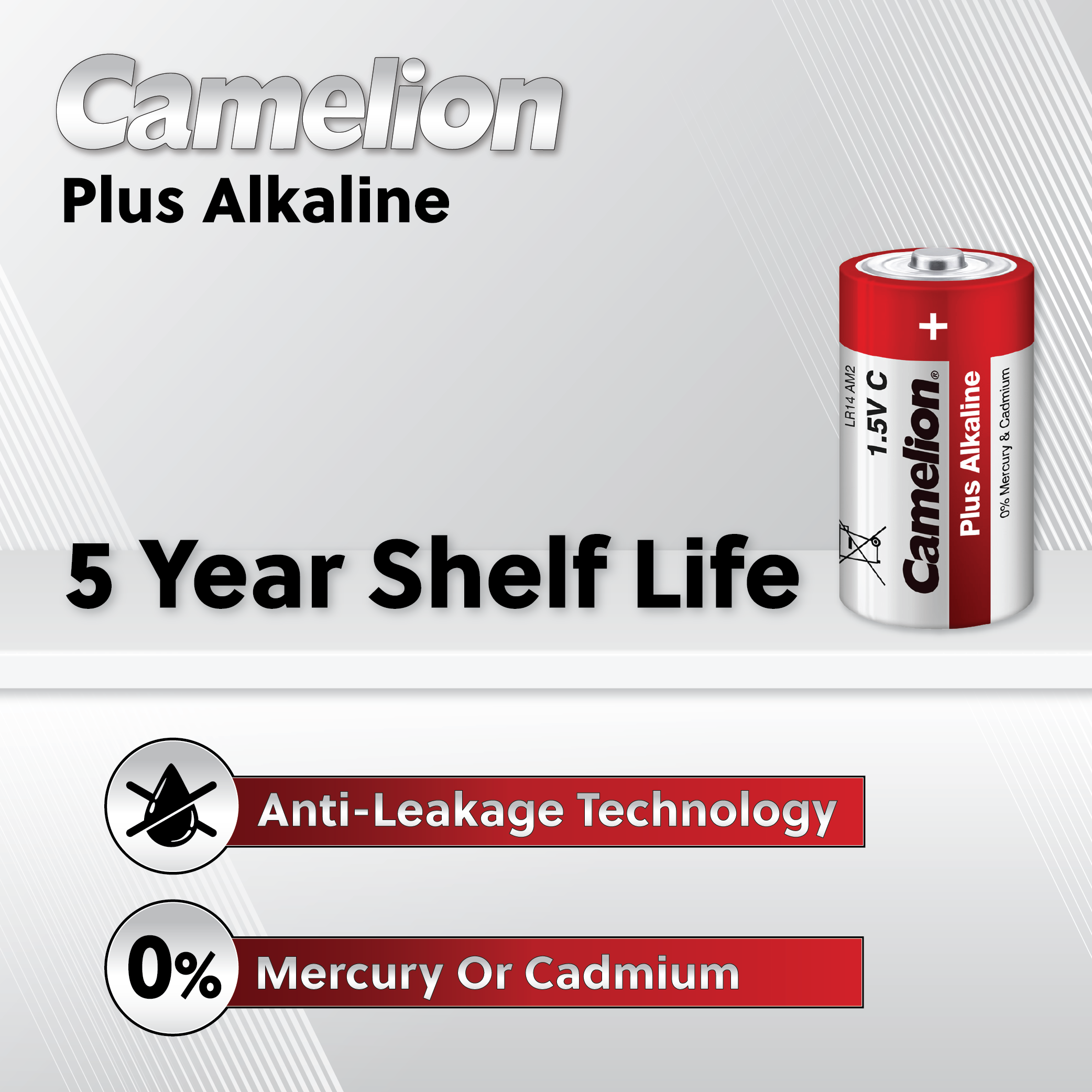 Camelion 9 Volt Plus Alkaline battery blister pack, featuring one high-quality alkaline battery designed for high-drain devices.