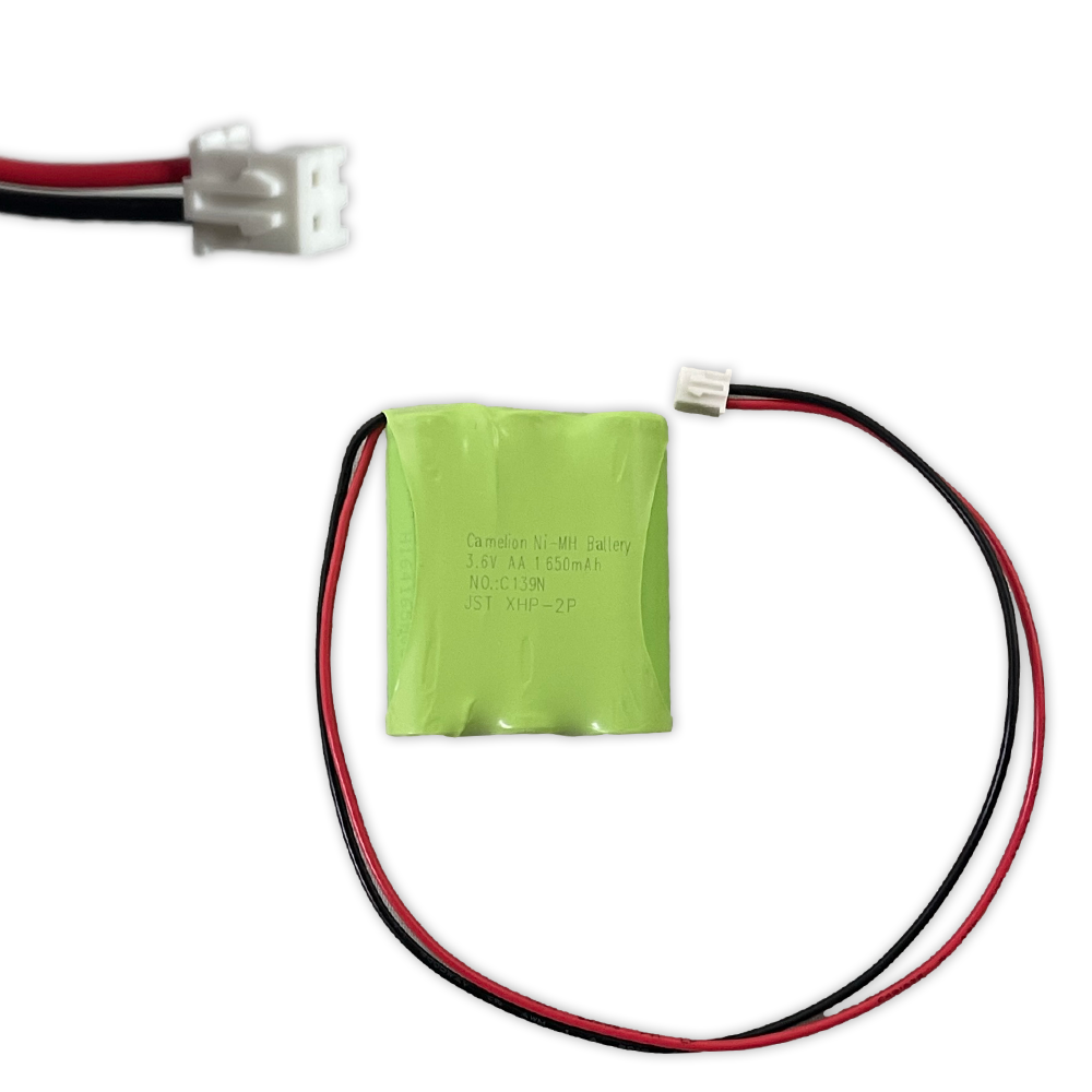 Camelion C139N Gaming Pack 3.6V with three AA Ni-MH batteries and XP-2P connector, designed for gaming devices.