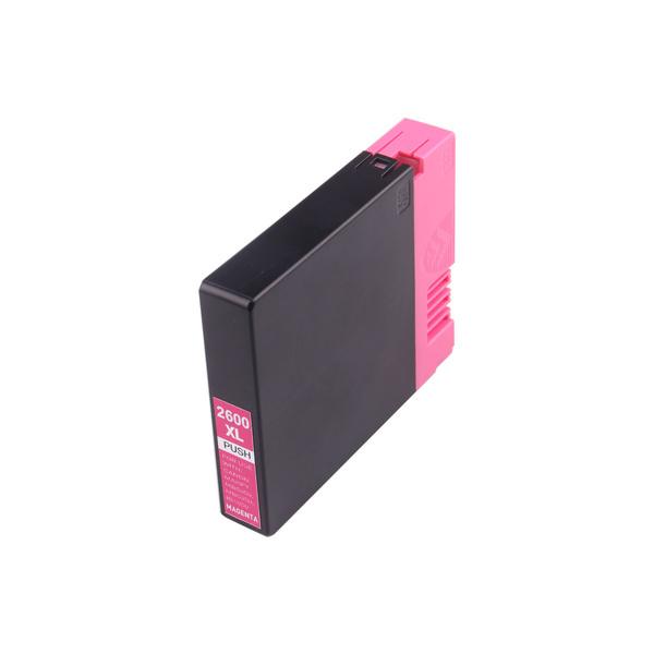 CANON PGI-2600XL Pigment Magenta Compatible Inkjet Cartridge, showcasing its vibrant color and quality design.
