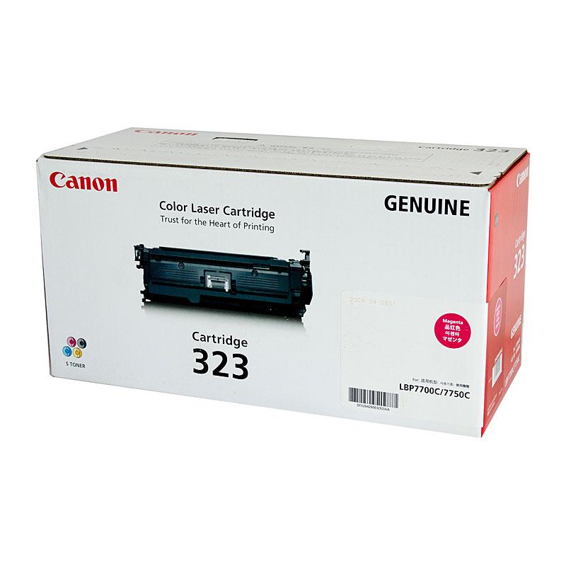 CANON Cartridge323 Magenta Toner cartridge with vibrant magenta color, designed for high-quality printing.