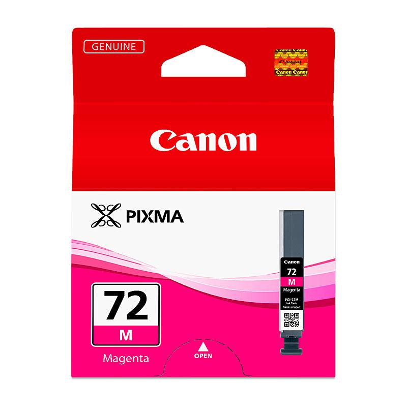 CANON PGI72 Magenta Ink Cartridge, designed for vibrant printing with a yield of 85 pages, compatible with Canon PIXMA PRO10 and PRO10S printers.